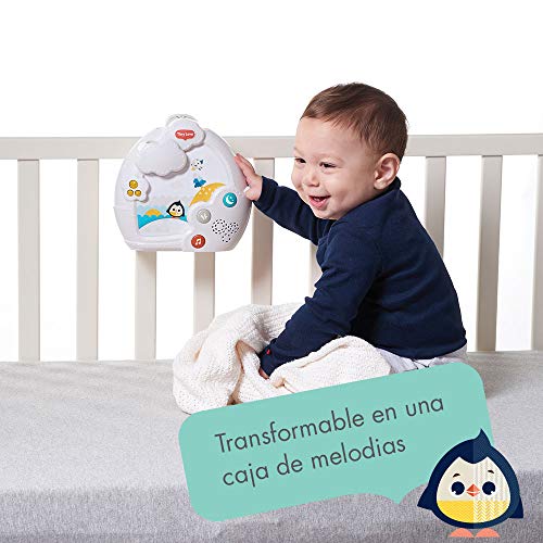 Tiny Love Magical Night Carrusel cuna bebé, Movil musical y proyector con luz nocturna de estrellas, 9 melodi­as 30 minutos de musica continua, Polar Wonders