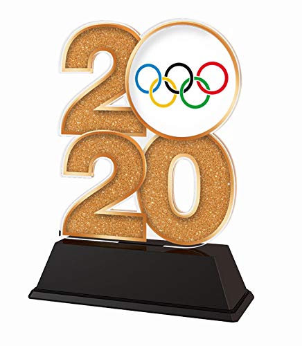 Trophy Monster 2020 - Trofeo de los Juegos Olímpicos de Oro, Plata o Bronce | Hecho de acrílico Impreso | 120 mm, marrón, 120 mm