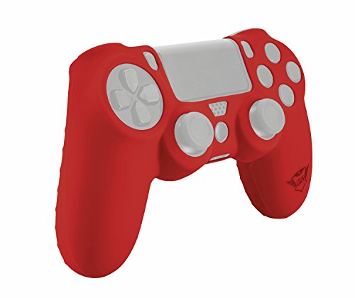 Trust Gaming GXT 744 - Funda de silicona para mando PS4, color rojo