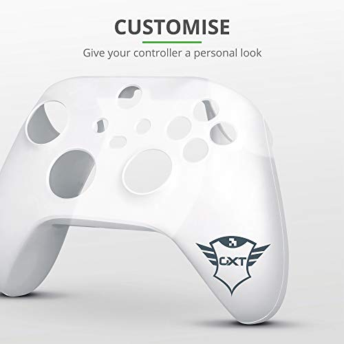 Trust Gaming GXT 749 Funda Silicona para Mando Xbox, Carcasa Suave Cubierta Antideslizante Protectora para Mando Controlador de Xbox Series X (S), Xbox One (X) - Transparente