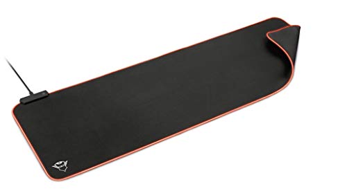 Trust GXT 764 Glide-Flex - XXL Alfombrilla de ratón RGB, Color Negro