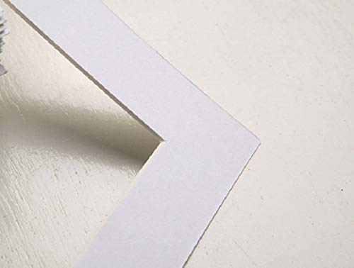 TUKA 20x Paspartú DIN A3 Tamaño Exterior, Tamaño Abierto de los Paspartús: 20,8x29,5cm. Blanco, Marco de Papel Paspartú para Enmarcar Imágenes, Fotos, Carteles, Impresiones Artísticas TKD9100-A3-20x