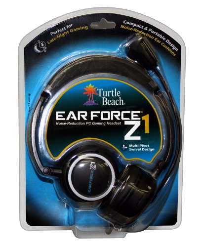 Turtle Beach Ear Force Z1 - Auriculares (Con cables, 2x 3.5 mm, 3.048 m, 20 - 20000 Hz, 32 Ohmio, 120 Db) Black