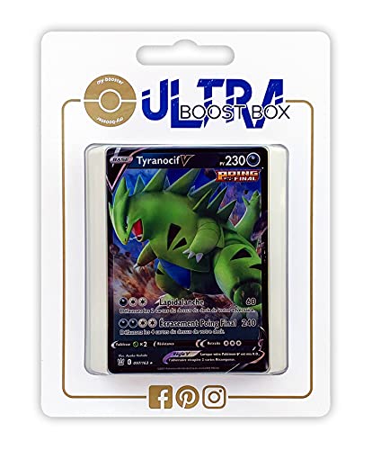 Tyranocif V (Tyranitar V) 97/163 Golpe Brusco - Ultraboost X Epée et Bouclier 5 Styles de Combat - Box de 10 Cartas Pokémon Francés