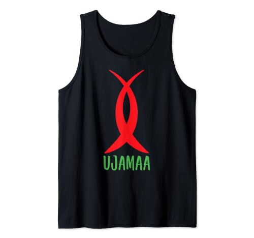 Ujama Kwanzaa Cooperativa Económica Negra Apoyo Empresarial Camiseta sin Mangas