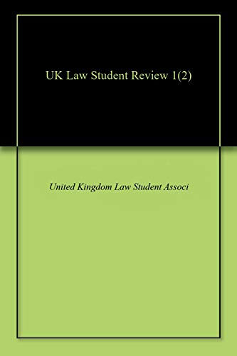 UK Law Student Review 1(2) (English Edition)