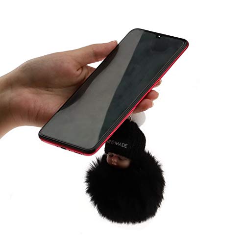 Ukerdo Felpa Muñeca Mujer Bolso Purse Mochila Colgante Decoración Lindo Mullido Dormido Bebé Llavero - 4 PCS