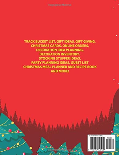 Ultimate Christmas Planner: Track and plan everything from gift ideas, online orders, decorations, party planning, Christmas meals, cards to send, recipes, and more!