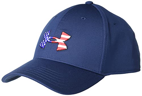Under Armour Men's Freedom Blitzing Hat , Academy Blue (408)/White , Medium/Large