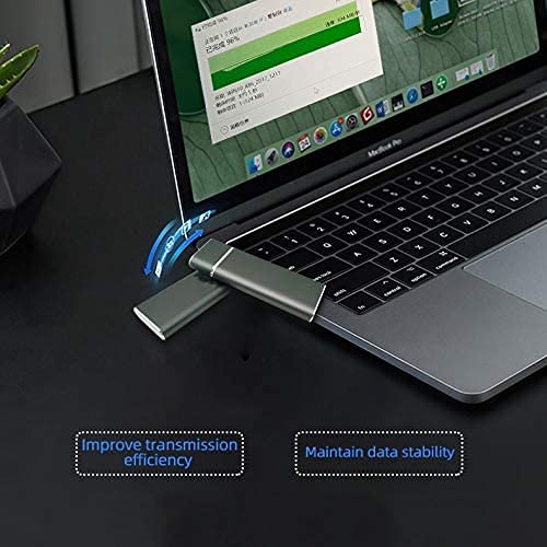 Unidad de estado sólido externa de 1.8 pulgadas, 1 TB, 512 GB, 128 GB, 64 GB, USB 3.0, almacenamiento de copia de seguridad portátil, adecuado para PC, Macbook, portátil (1 TB, negro)