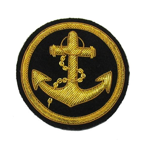 Uniform Store London - Insignia de ancla en círculo, color azul marino