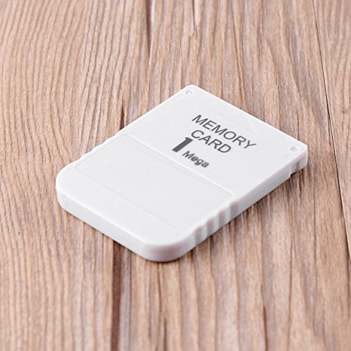 Uniqueheart PS1 Memory Card 1 Mega Memory Card For Playstation 1 One PS1 PSX Game Useful Practical Affordable White 1M 1MB