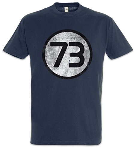 Urban Backwoods Black The Big Bang Number 73 Vintage III Logo Camiseta De Hombre T-ShirtAzul Talla 2XL