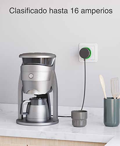 Usmart Mini Enchufe Inteligente Wifi, Enchufe programable WIFI Control Remoto por APP, Smart Plug Funcionar con Monitor de Energía/Temporización, Compartible con Alexa/Google Home, 2 Packs