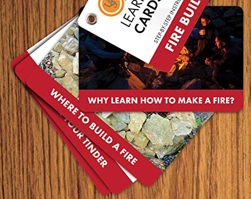 UST Survival Aprender & Live Cards-Fire Building, Unisex Adulto, Tarjetas, Talla única