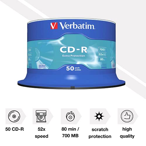 Verbatim 43351 - Disco CD-R de 700 MB, 52x
