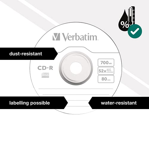 Verbatim 43351 - Disco CD-R de 700 MB, 52x
