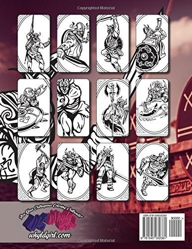Viking Storm 2: Adult Coloring Book: 30 Amazing Viking Coloring Images: Volume 2 (Wolves Of the North)