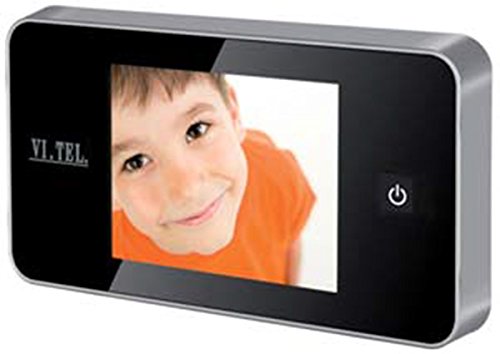 VI.TEL. E0426 12 Mirilla Digital 2,6", Color Plateado