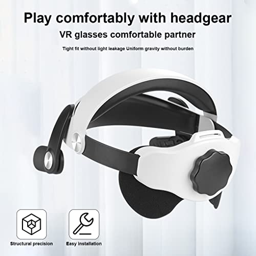 Vokmon VR Headset Head Strap Adjustable Detachable Headband Virtual Reality Accessories Replacement for Quest 2
