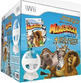 VOLANTE WII + MADAGASCAR KARTZ
