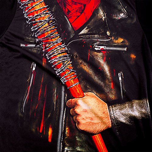 Walking Dead Camiseta de Caballero Negan Negro de algodón - S