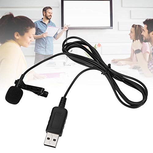 Wandisy Venta Loca USB Clip-on Computer Micrófono Omnidireccional Mini Mic Condensador