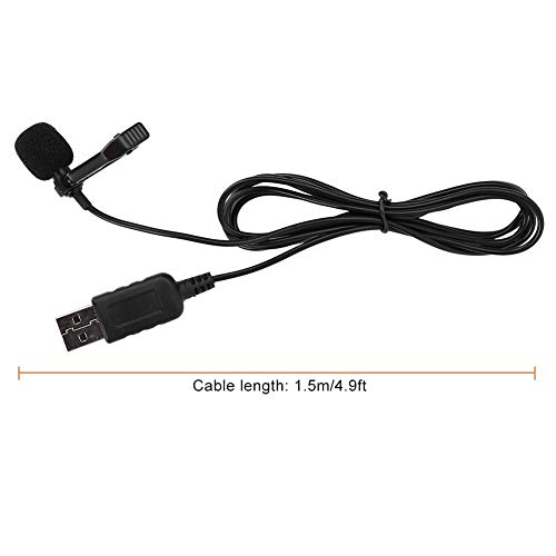 Wandisy Venta Loca USB Clip-on Computer Micrófono Omnidireccional Mini Mic Condensador