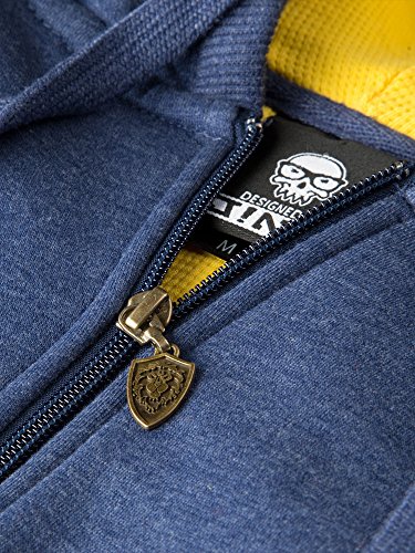 Warcraft World of señoras de la Chaqueta con Capucha Campeón de la Alianza Amarilla Azul del Logotipo para el Juego - XXXL