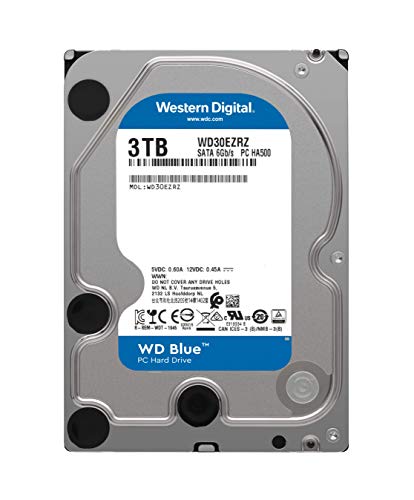 WD Blue - Disco duro para ordenadores de sobremesa de 3 TB (5400 rpm, SATA a 6 Gb/s, 64 MB de caché, 3,5") azul