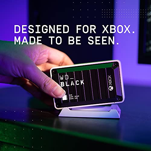 WD_BLACK D30 de 2 TB Game Drive SSD para Xbox: SSD con gran velocidad y almacenamiento, compatible con la serie X|S de Xbox