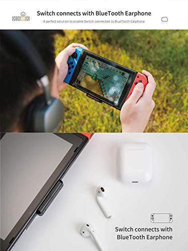 WeChip Adaptador de transceptor USB de Audio Bluetooth Route Air para Nintendo Switch/Switch Lite / PS4 / PC, 5 mm, sin retraso, Plug and Play