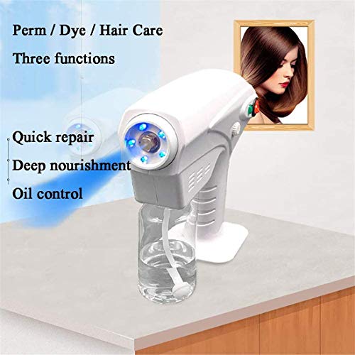 WEHQ Rociador eléctrico Fogger, Nano Hair Steam Gun Spray Mister Gun Care SPA Humidificador
