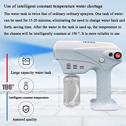 WEHQ Rociador eléctrico Fogger, Nano Hair Steam Gun Spray Mister Gun Care SPA Humidificador