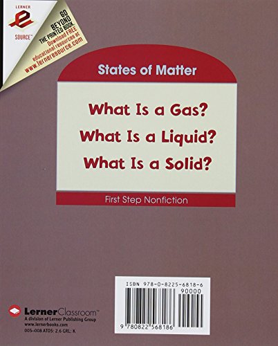 What Is A Gas? (First Step Nonfiction States of Matter)