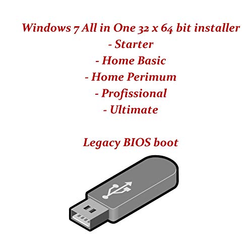 Windows 7 all Home Premium, Basic, Professional 32bit and 64bit Legacy Bios Boot Installer