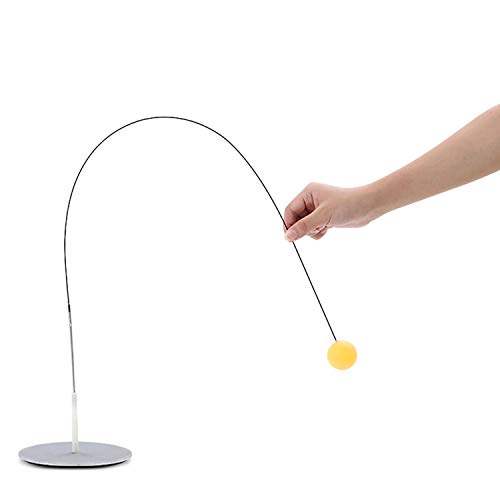 Winthai 9PCS Ping Pong Table Tennis Trainer Equipo de Entrenamiento Kit con 60cm Shaft Balls Raquetas Base Varillas de elevación para niños Adultos Juego al Aire Libre en Interiores