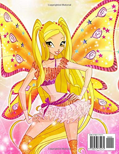 Winx Club Dots Lines Spirals Coloring Book: Activity Color Puzzle Books For Adult Winx Club