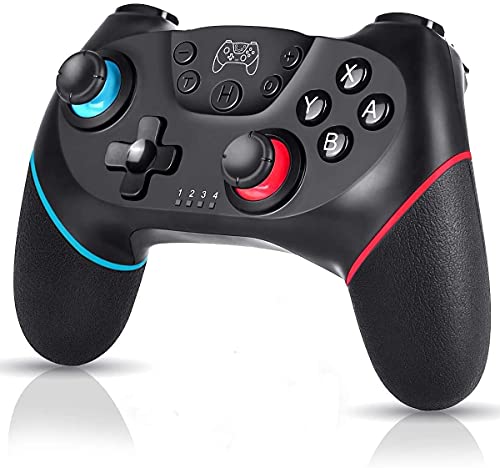 WonDa Mando Switch, Bluetooth Mando Switch Pro y Switch Lite Gamepad Joypad Joystick Admite Sensor 6 Gyro Axis Turbo y Dual Motor