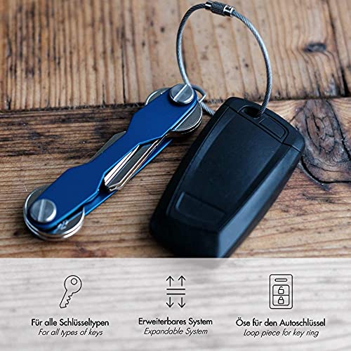 WUNDERKEY® Clásico – El Organizador de Llaves Original Made in Germany [Organizador-Clave | Caso-Clave | Estuche de Llaves | Smart Key Gadget | el Original y Conocido de GQ & Lufthansa]