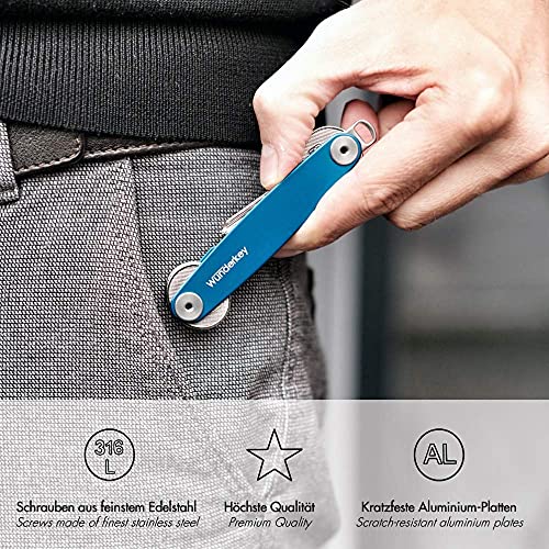 WUNDERKEY® Clásico – El Organizador de Llaves Original Made in Germany [Organizador-Clave | Caso-Clave | Estuche de Llaves | Smart Key Gadget | el Original y Conocido de GQ & Lufthansa]