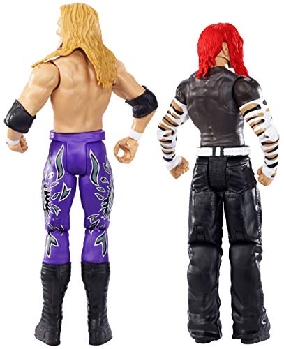 WWE Wrestlemania Pack de 2 Figuras de Acción Luchadores Jeff Hardy vs. Edge, Juguetes Niños 8 Años (Mattel GDC03)