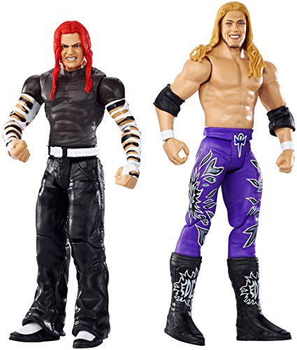 WWE Wrestlemania Pack de 2 Figuras de Acción Luchadores Jeff Hardy vs. Edge, Juguetes Niños 8 Años (Mattel GDC03)