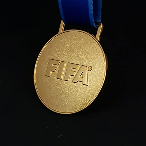 X-Toy 2020 FIFA Club World Cup Mundo Qatar Medallas de Oro de Champion World, Trofeo de la Copa de Premio, Fans Collection Regalo