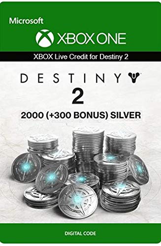 Xbox Live Tarjeta Regalo para Monedas de Plata de Destiny 2: 2000 (+300 Bonus) Xbox One/Windows 10 PC - Código de descarga