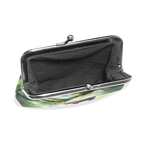 XiangHeFu Cartera Monedero Mujer Steam Forest Elephant Clutch Bag Leather