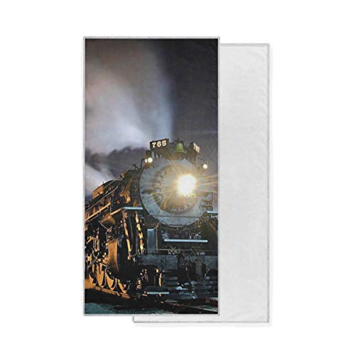 XiangHeFu Steam Train Night Luxury Bath Towel Highly Absorbent Hand Washcloth Ultra Soft Multipurpose Hotel