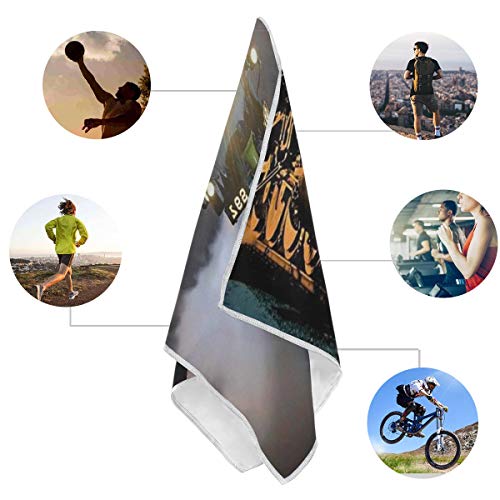 XiangHeFu Steam Train Night Luxury Bath Towel Highly Absorbent Hand Washcloth Ultra Soft Multipurpose Hotel