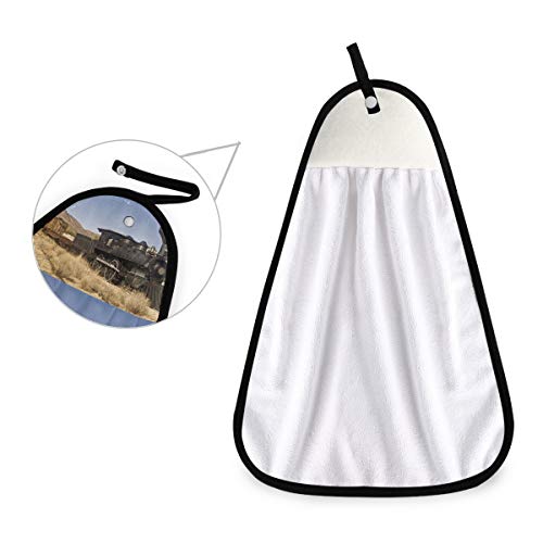 XiangHeFu Toalla de Manos Multiusos Decoración Clásica Old Steam Train Toalla de baño Ultra Suave de Lujo Altamente Absorbente