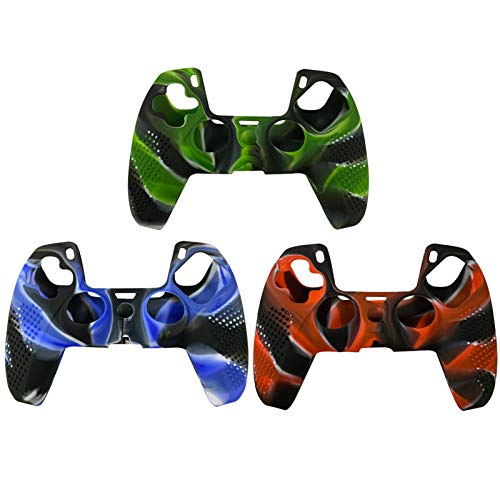 Xiangrun Ps5 Controller Skins, Funda Protectora De Silicona con Funda De Piel De Camuflaje para Pl-aystatio-n PS5